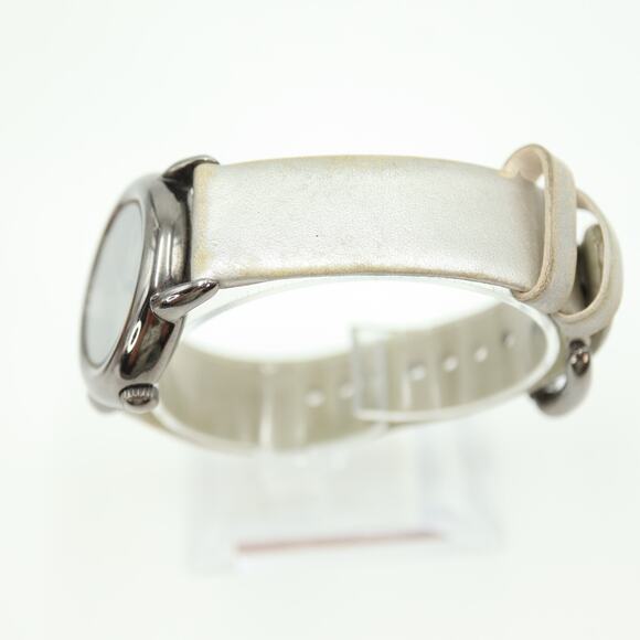 Marc Jacobs Womens Gunmetal Watch 33mm Round Leather Strap MBM1220 w New Battery main image 11